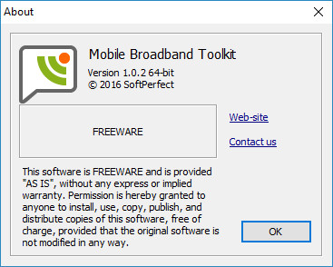 SoftPerfect Mobile Broadband Toolkit 1.0.2