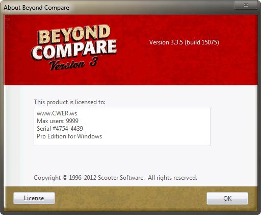Beyond Compare 3.3.5 Build 15075