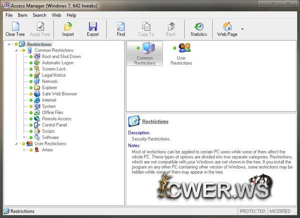 Access Manager for Windows 9