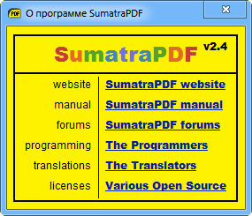Sumatra PDF 2.4 Final