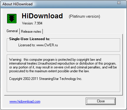 HiDownload Platinum 7.994