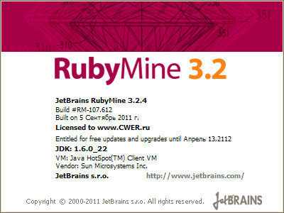 JetBrains RubyMine 3.2.4