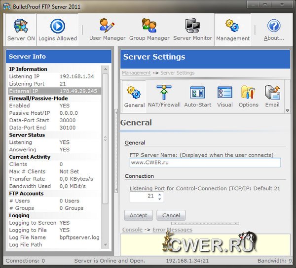 BulletProof FTP Server 2011