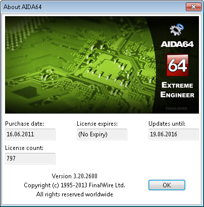 AIDA64 Extreme Engineer Edition 3.20.2600