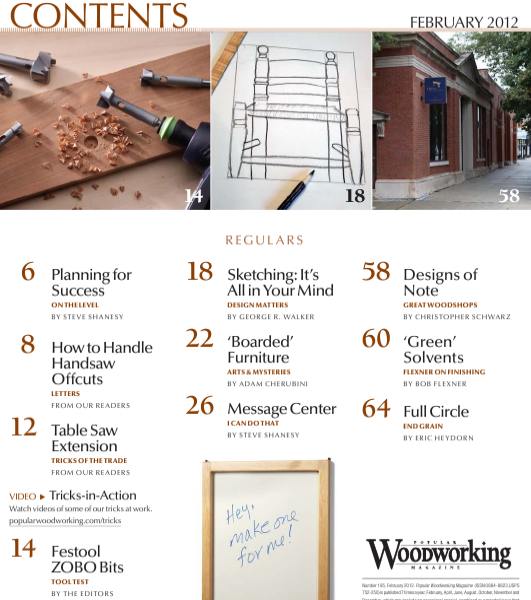 Popular Woodworking №195 (February 2012)с1