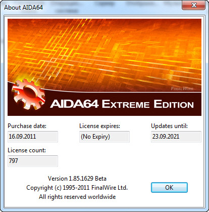 AIDA64 Extreme Edition v1.85.1629 Beta
