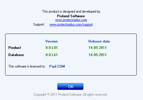 PROTECTOR Plus 2011 Antivirus 8.0.L01